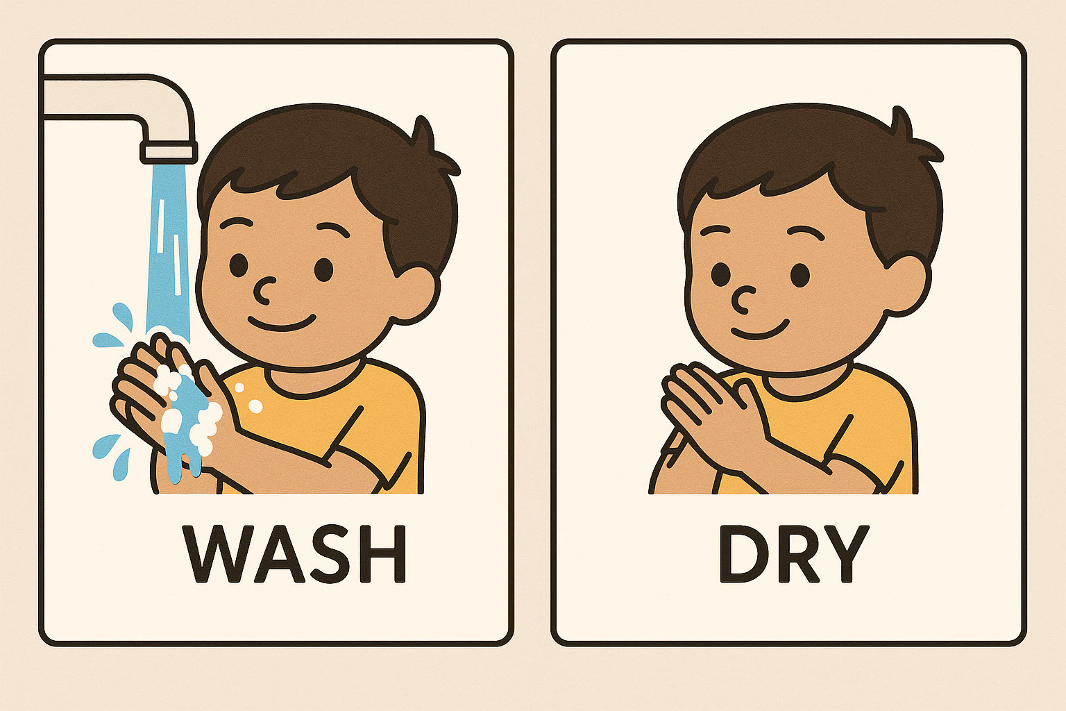 Day 3 activity image: Wash then Dry